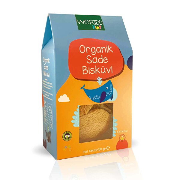 Picture of Wefood Kids Organic Plain Biscuit - 60 G (With Butter)