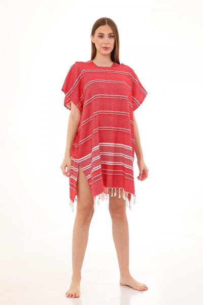 Picture of CHAPUTS Sundia Red Surf Pancho Bathrobe