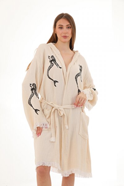 Picture of CHAPUTS Mermaid Wooden Stamp Bathrobe