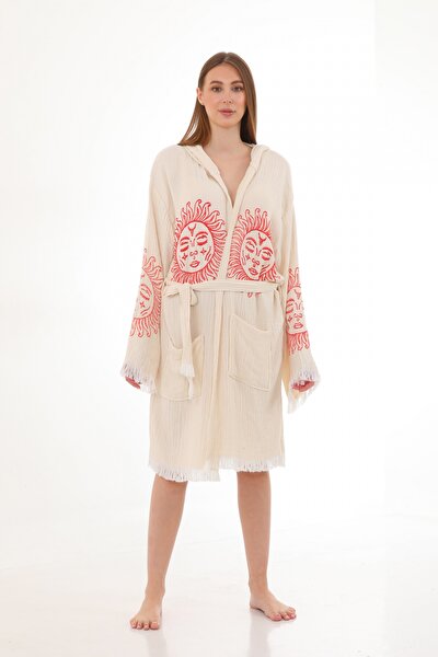 Picture of CHAPUTS Cholula Wooden Stamp Bathrobe