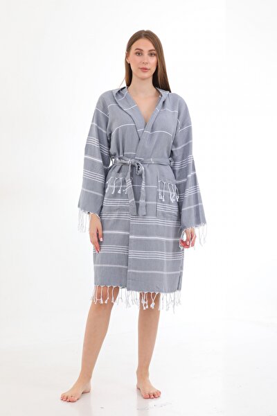 Picture of CHAPUTS Didyma Anthracite Bathrobe