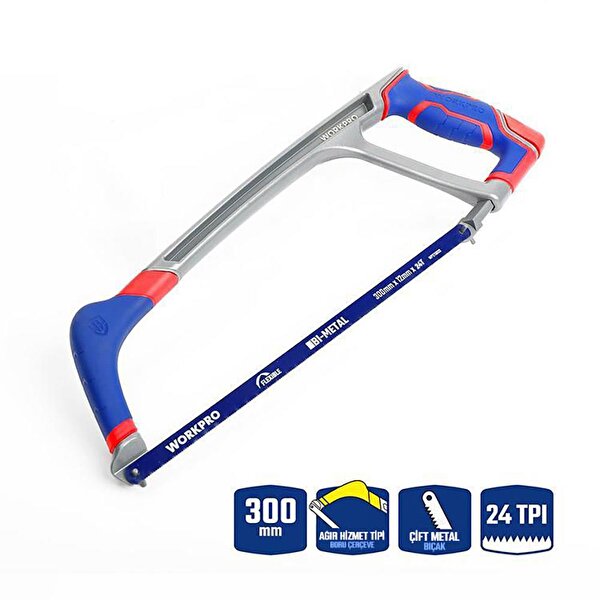 Picture of WORKPRO WP215027 300mm BI-METAL 24 TPI Ağır Hizmet Tipi Demir Testeresi 