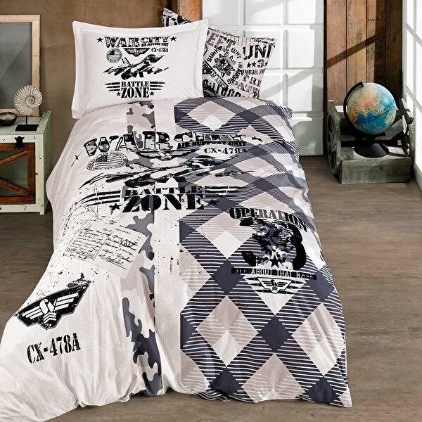 Picture of Hobby Sky Force Gray - Poplin Studio Duvet Cover Set