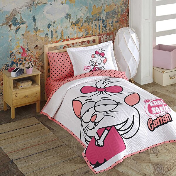 Picture of Hobby Kral Şakir Canan - Licensed Quilted Bedspread with Pillows
