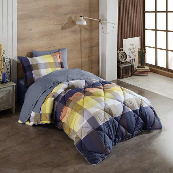 Picture of Hobby Virginia Navy Blue - Poplin Single Sleeping Set
