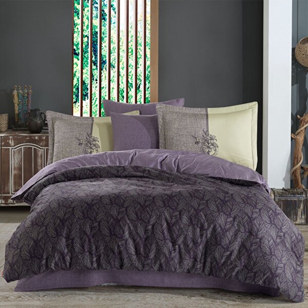 Picture of Hobby Lotus Purple - Double Satin Duvet Cover Set