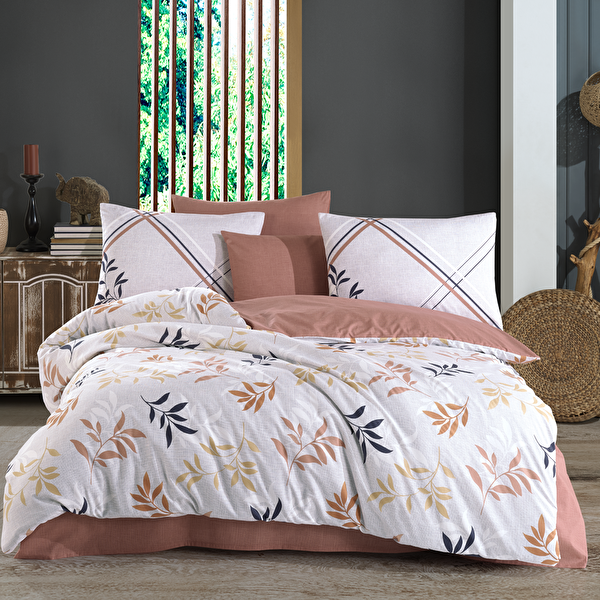 Picture of Hobby Belen Coffee - Ranforce Double Duvet Cover Set