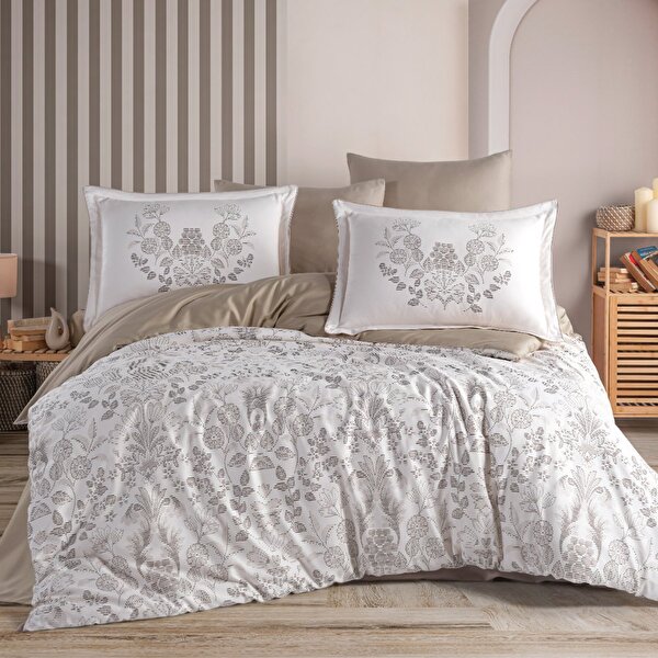 Picture of Hobby Tiago Toprak - Çift Kişilik Saten Nevresim Takımı