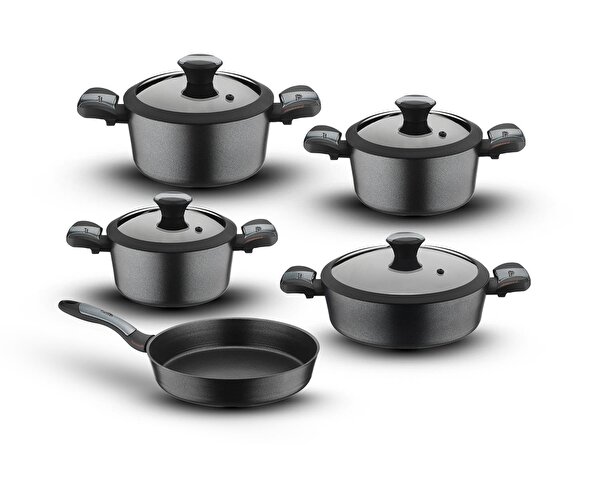 Diamond 9 Parça Yanmaz Yapışmaz Tencere Seti. ürün görseli
