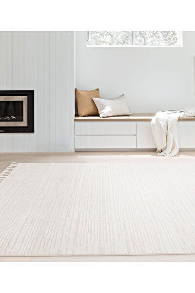 Picture of Koza Halı Koza Hayad Monaco Cream Carpet Living Room Bedroom Hallway Machine Carpet 33203B 80 x 150
