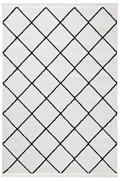 Picture of Koza Halı Sjo White Carpet Rug Living Room Bedroom Hallway Machine Carpet 59830 133 x 190