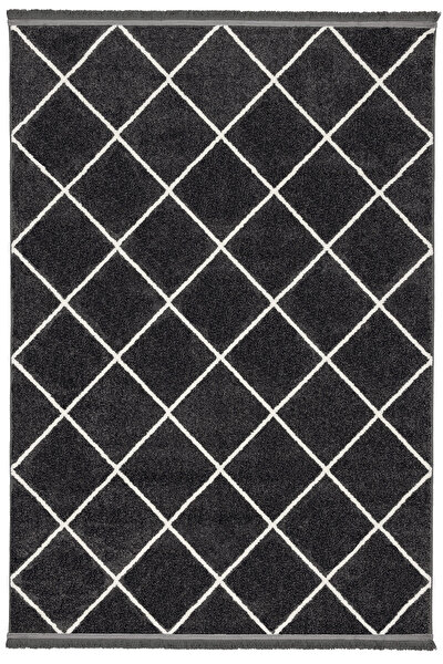 Picture of Koza Halı Sjo Anthracite Carpet Rug Living Room Bedroom Corridor Machine Carpet 59831 80 x 150