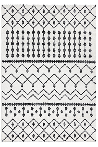 Picture of Koza Carpet Nott White Carpet Rug Living Room Sitting Room Bedroom Hallway Machine Carpet 59832 120 x 170