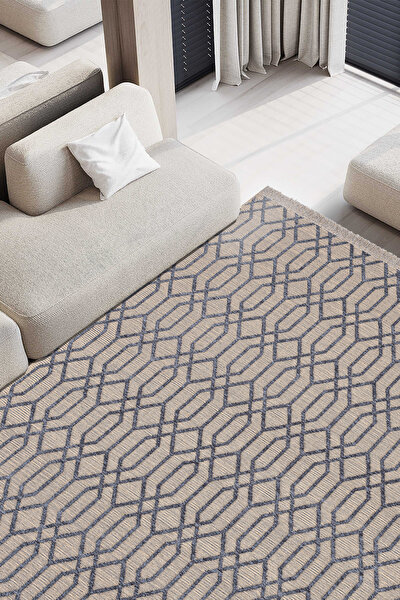 Picture of Koza Halı Rosso Anthracite Woven Sisal Carpet Jute Carpet Rug Living Room Bedroom Hallway Carpet 23037A 60 x 100
