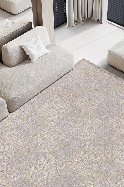 Picture of Koza Halı Rosso Beige Woven Sisal Rug Jute Rug Kilim Living Room Sitting Room Bedroom Hallway Rug 23043A 60 x 100