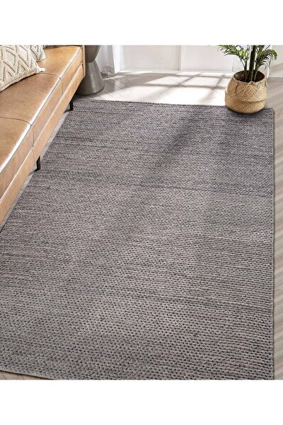 Picture of Koza Carpet Koza Premium Tahar Gray Hand Woven Living Room Hall Bedroom Children's Room Hallway Carpet 99004 90 x 150