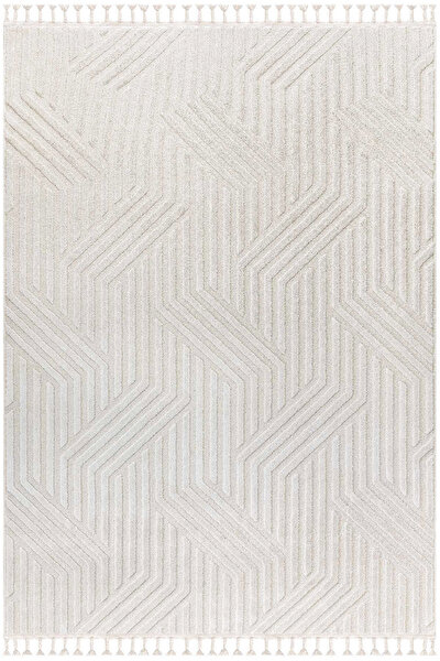 Picture of Koza Carpet Koza Hayad Monaco Cream Carpet Living Room Bedroom Hallway Machine Carpet 33343 80 x 150