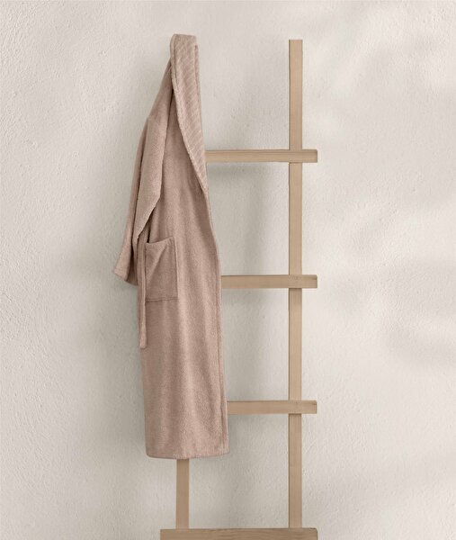 Picture of Koza Home Likya 100% Cotton Single Salmon Dowry Bathrobe 1042A SM