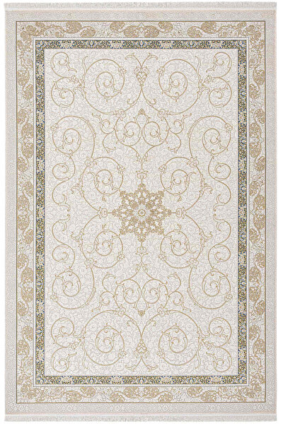 Picture of Koza Carpet Koza Premium Baby Gold Navy Blue Carpet Living Room Bedroom Hallway Machine Carpet 31273C 160 x 230