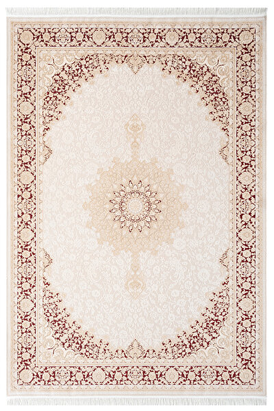 Picture of Koza Carpet Koza Premium Babylon Claret Red Navy Blue Carpet Living Room Bedroom Corridor Machine Carpet 31271E 100x200