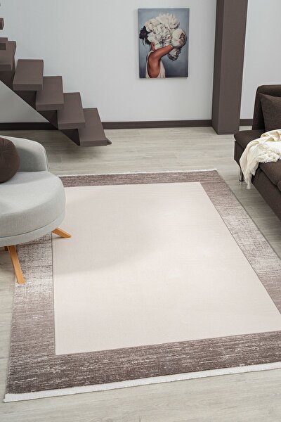 Picture of Koza Carpet Koza Hayad Çırağan Gray Carpet 46325G Living Room Sitting Room Bedroom Corridor Machine Carpet 80 x 150