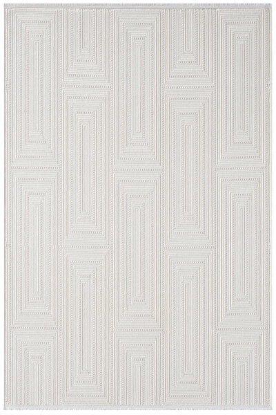 Picture of Koza Carpet Koza Hayad Helsinki A0936A Cream Living Room Sitting Room Bedroom Corridor Machine Carpet 200x290