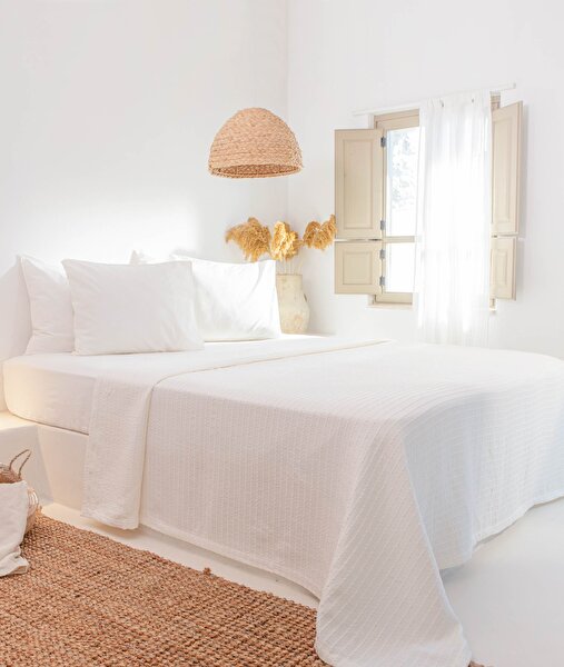 Picture of Koza Home Freya Muslin 100% Cotton Cream Pique Double 230x245 7502A Double