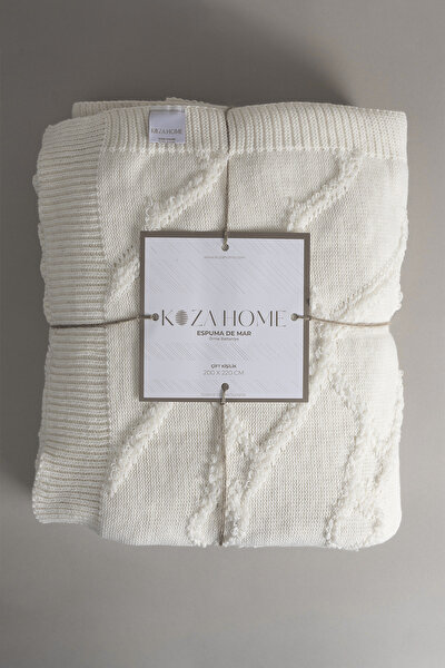Picture of Koza Home Espuma De Mar Cream Double Blanket 200x220 37125 Double