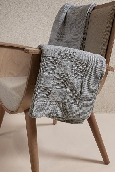 Picture of Koza Home Plaid Grey TV Blanket 130x170 15007 130 x 170