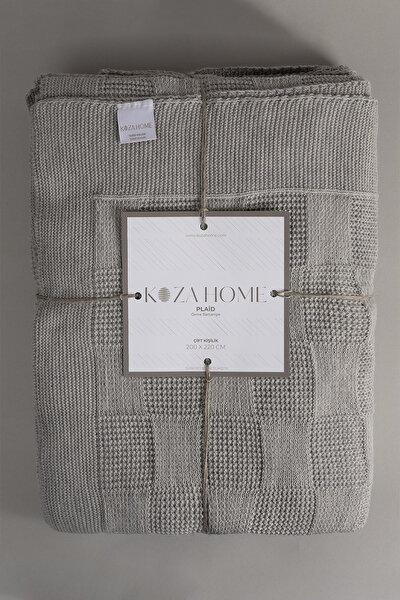 Picture of Koza Home Plaid Mink Double Blanket 200 x 220 15010 Double