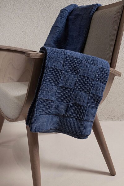 Picture of Koza Home Plaid Indigo Single Blanket 160x220 15016 Single