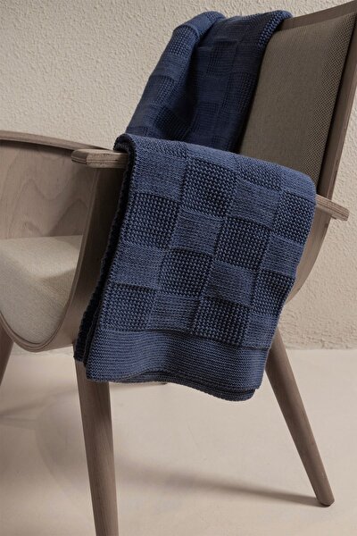 Picture of Koza Home Plaid Indigo TV Blanket 130x170 15017 130 x 170