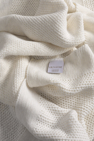 Picture of Koza Home Miel Cream Acrylic Children's Blanket 33659 80x100 KH-33659 80 x 100