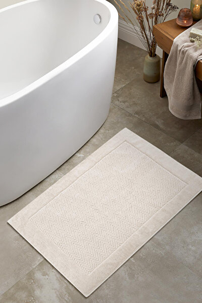 Picture of Koza Home Tilos Jacquard Foot Towel Mink 50x80 2224 50 x 80