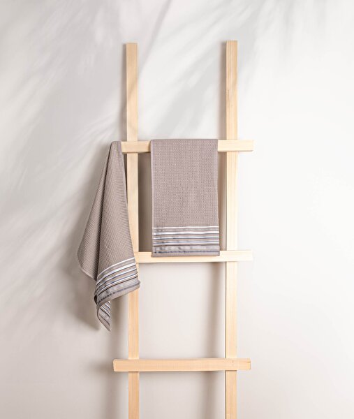 Picture of Koza Home Limira 2-Piece Mink Face Dowry Towel 50x90 2243 50 x 90