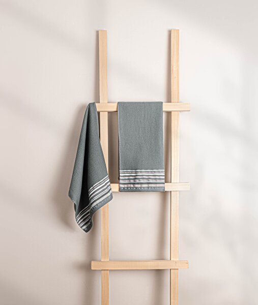 Picture of Koza Home Limira 2-Pack Green Face Dowry Towel 50x90 2245 50 x 90