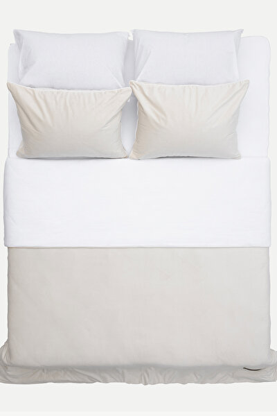 Picture of Koza Home Linda Cream Velvet Double Duvet Cover Set 200x220 4 Pillows 5007 200 x 220