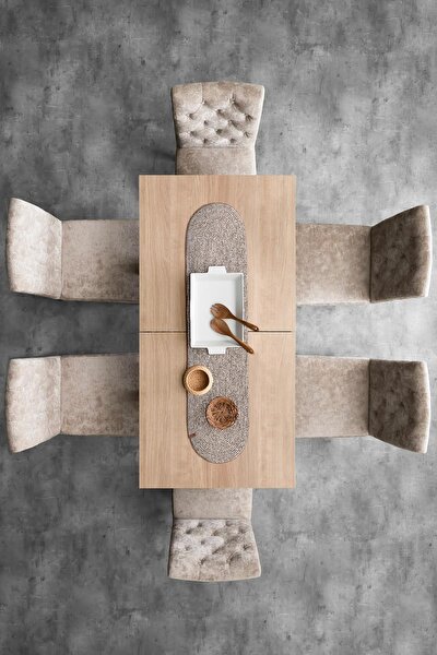 Picture of Koza Home Cesta Handmade Knitted Natural Runner 37x136 4008 37 x 136
