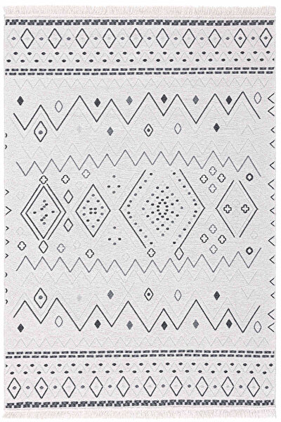 Picture of  Duo Cream Gray Double Sided Washable Woven Rug 24247A 60 x 100