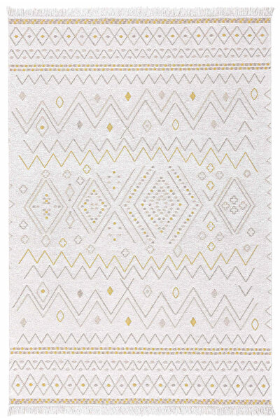 Picture of  Duo Cream Yellow Double Sided Washable Woven Rug 24247A 60 x 100