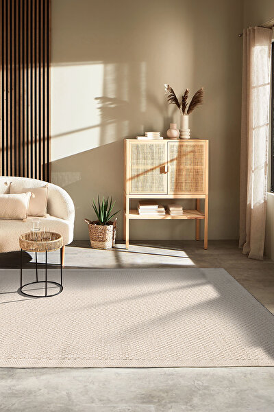 Picture of Koza Halı Koza Hayad Origine Cream Carpet Living Room Bedroom Hallway Machine Made Carpet B3667A 77 x 120