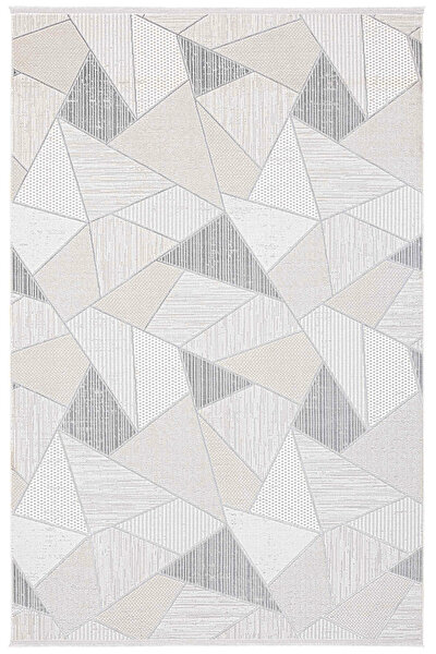 Picture of Koza Carpet Koza Hayad Gray Carpet Living Room and Sitting Room Bedroom Corridor Machine Carpet 51455D 80 x 150