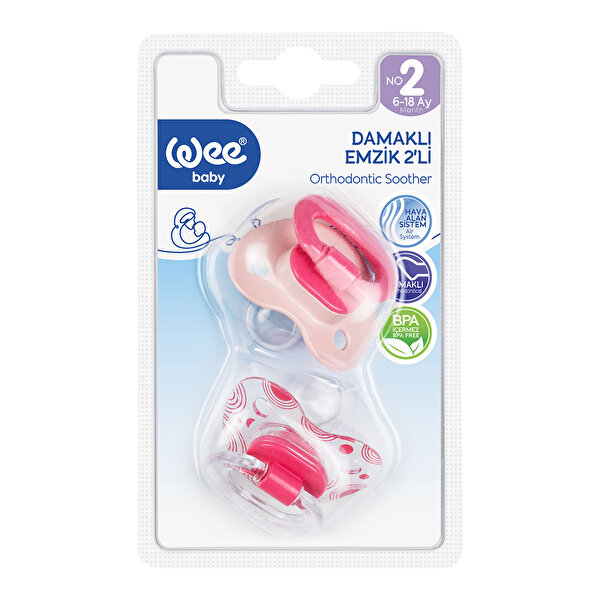 Picture of WeeBaby Twin Orthdontic Teat Soother No:1 2pcs 