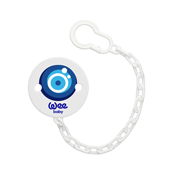 Picture of WeeBaby Patterned Soother Chain - Evil Eye Bead