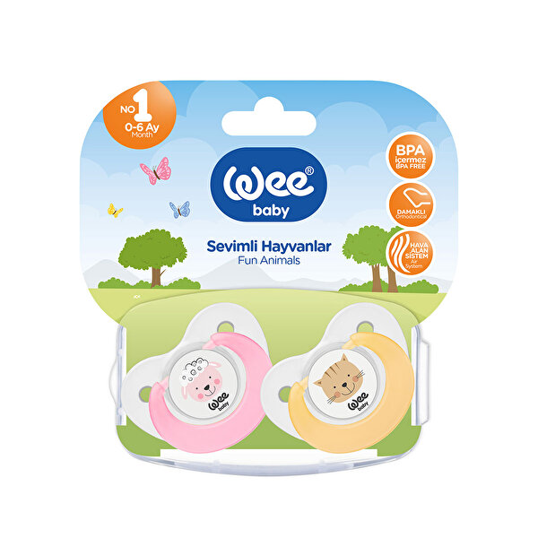 Picture of WeeBaby Wee Baby Cute Animals Double Pacifier No:1