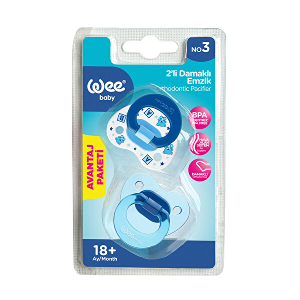 Picture of WeeBaby Wee Baby Orthdontic Teat Soother No:1 2pcs