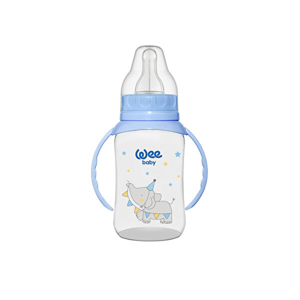 Picture of WeeBaby PP Feeding Bottles with Grip 150 ml (silicone nipple No:3) 